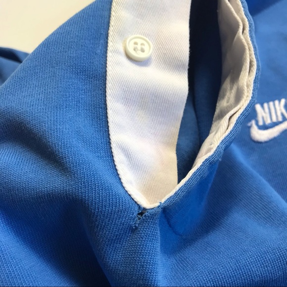 70s vintage single stitch nike long sleeve button shirt size large - Picture 3 of 9